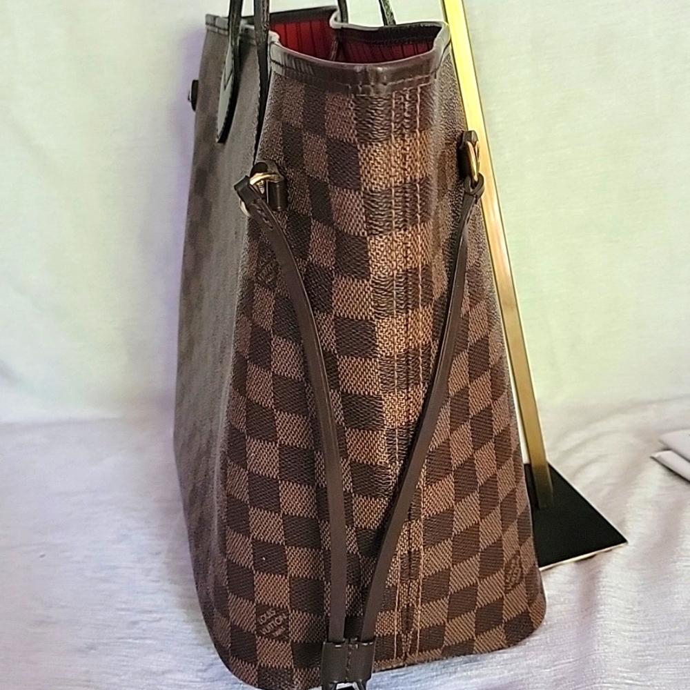 Auth ❤️ Louis Vuitton Neverfull Damier ebene MM - Picture 9 of 15